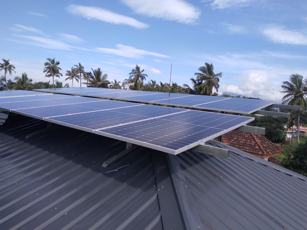 3kw ongrid solar panel installation project